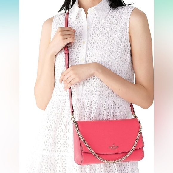 KATE SPADE Pink Greer convertible crossbody/shoulder bag NWT Barbie Cote perfect - Picture 1 of 14